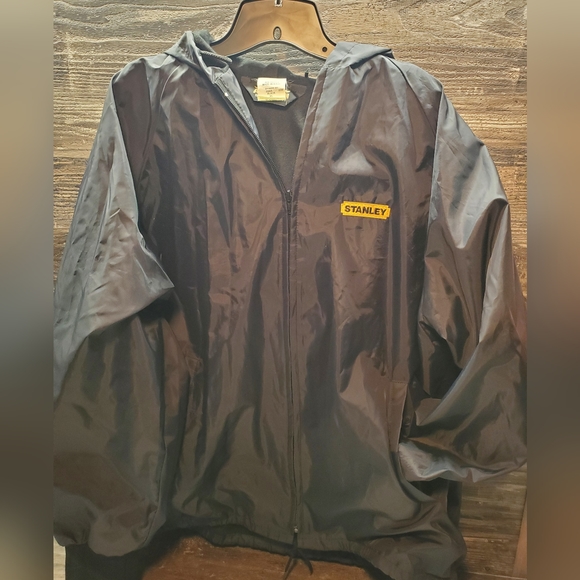 Vintage Mens XL Stanley 100% Nylon Bomber Jacket Made In USA Auburn Sportswear - Picture 1 of 6